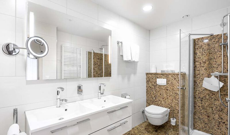 luxuriöses Badezimmer im Hotel Rösslwirt